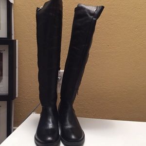 Black riding boots