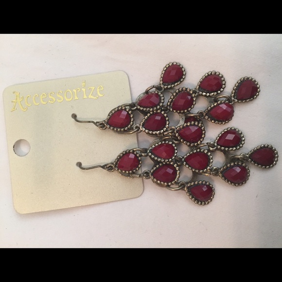 Red earrings
