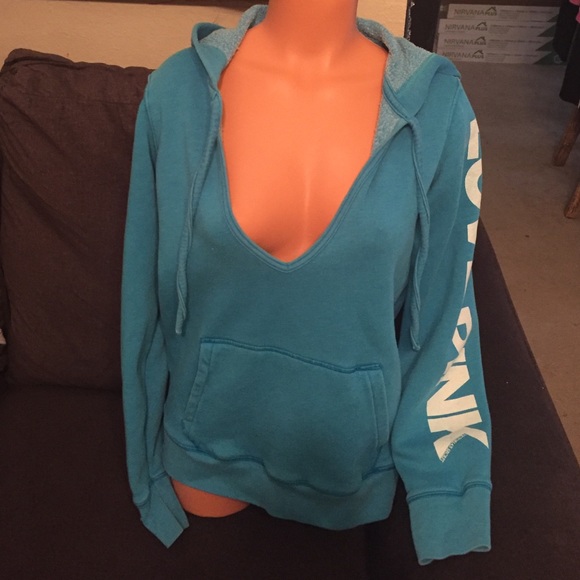 Pink Victoria's Secret layering hoodie