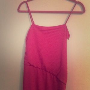Pink Halston Heritage Slit Dress