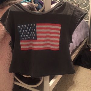 cap sleeved crop top