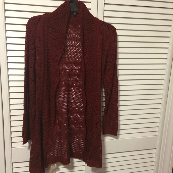 Brandy Melville Red Knit Cardigan