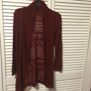 Brandy Melville Red Knit Cardigan