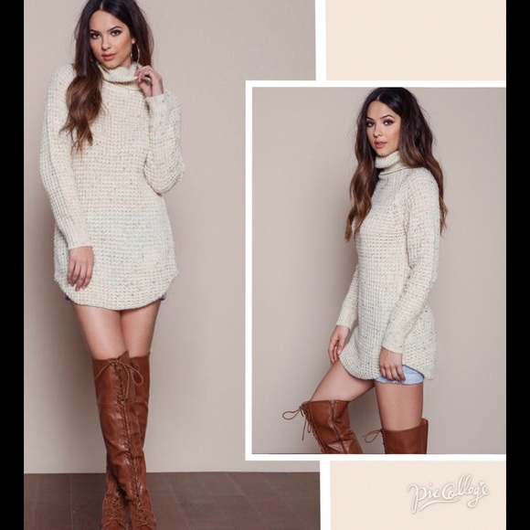 Sweaters - NWT Ivory Chunky Mohair Sweater Sz ML