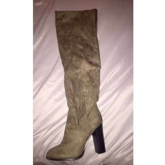 Thigh High Heeled Boots
