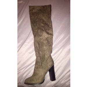Thigh High Heeled Boots
