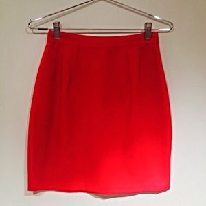 Cherry Red A-line Holiday Skirt
