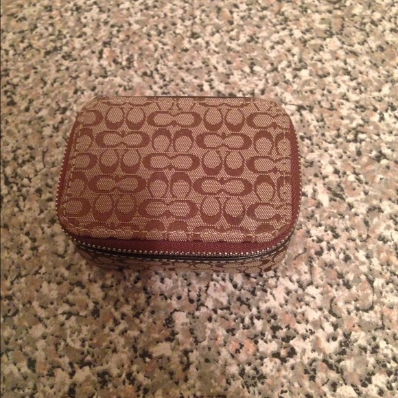 Coach triple pill case/ travel case