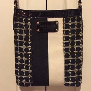 Kate spade canvas "Victoria" patterned crossbody