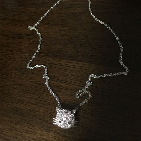 925 Italy Silver  Hello kitty necklace