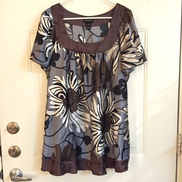 Satin-like plus size top