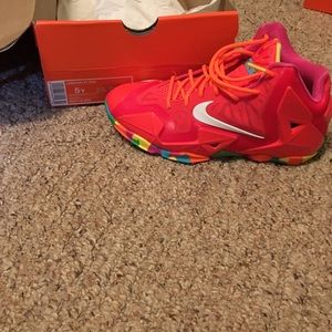 Limited edition Lebron James XI fruity pebbles
