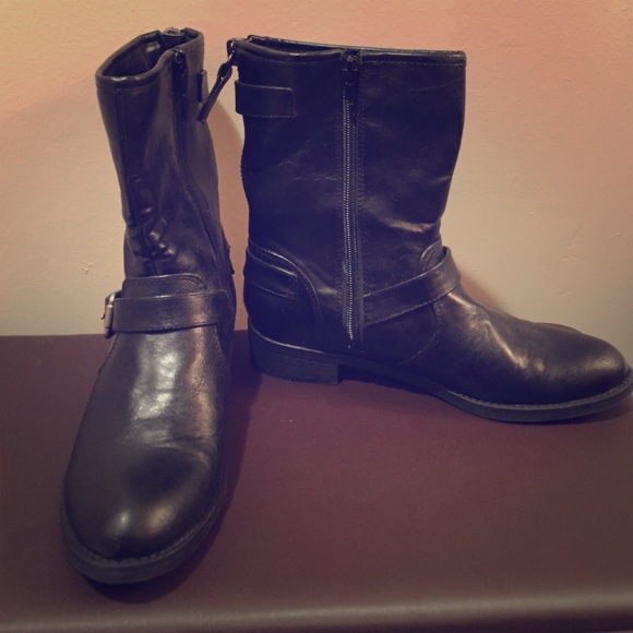 Black Unisa Leather Boots