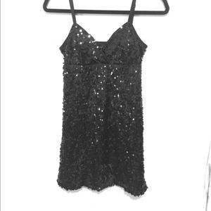 Black sequin dress
