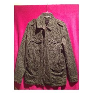 Forever 21 Cheetah print utility jacket
