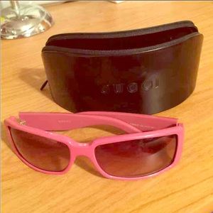 Pink Gucci sunglasses