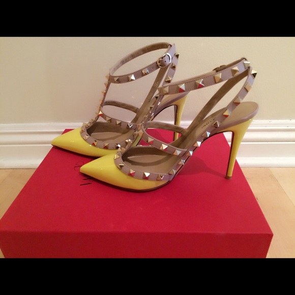 Valentino Rockstud Patent Slingbacks T.100 - Picture 2 of 4