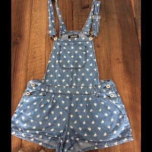 Forever 21 sailboat shorts overalls