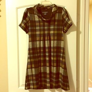 Brown & black plaid dress