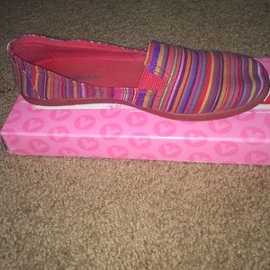 Flat multi color shoe