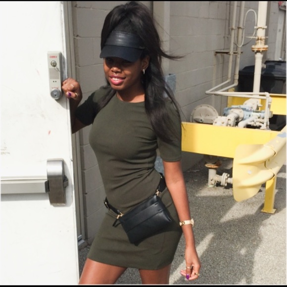 Olive green dress