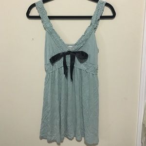 Muted seafoam green baby doll shirt