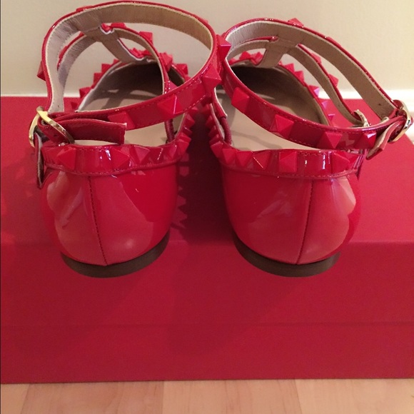 Valentino Rockstud Punkouture Patent Cage Flats - Picture 4 of 4