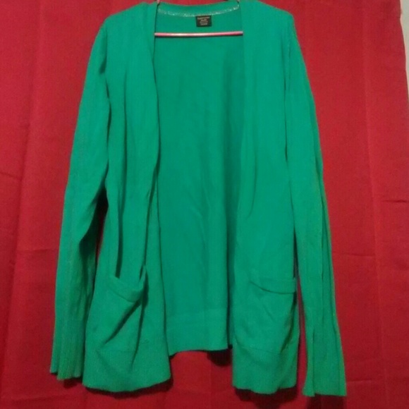 Faded Glory Teal Button Cardigan