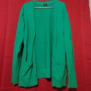 Faded Glory Teal Button Cardigan