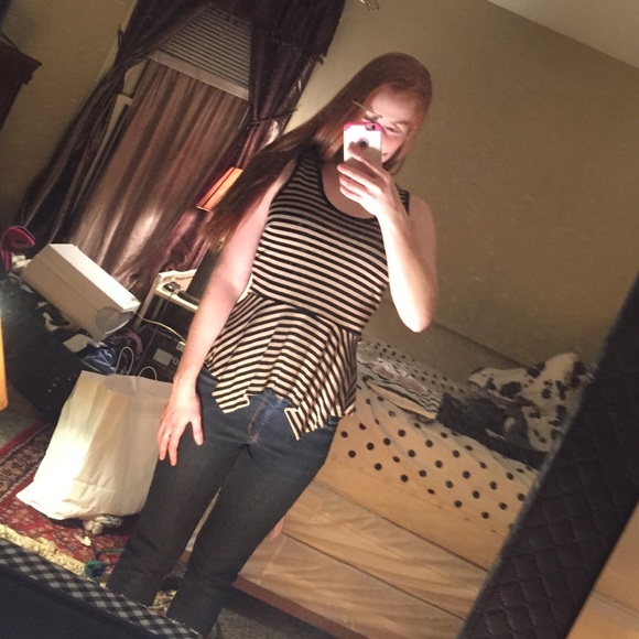 NWOT Peplum Top