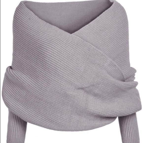 🚫Bundled🚫 knit off shoulder wrap sweater - Picture 3 of 4
