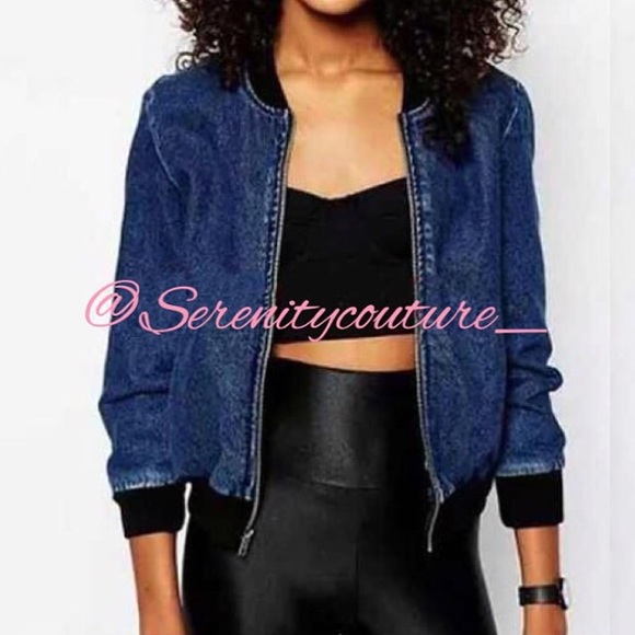 Denim Bomber Jacket - Picture 1 of 1