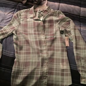 Long sleeve sheer button down