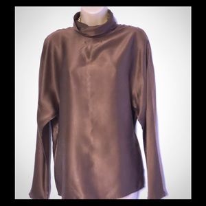 VTG Talbots silk trendy blouse 10 VTG Talbots silk trendy blouse 10