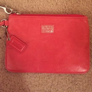 Pink Coach Wristlet!