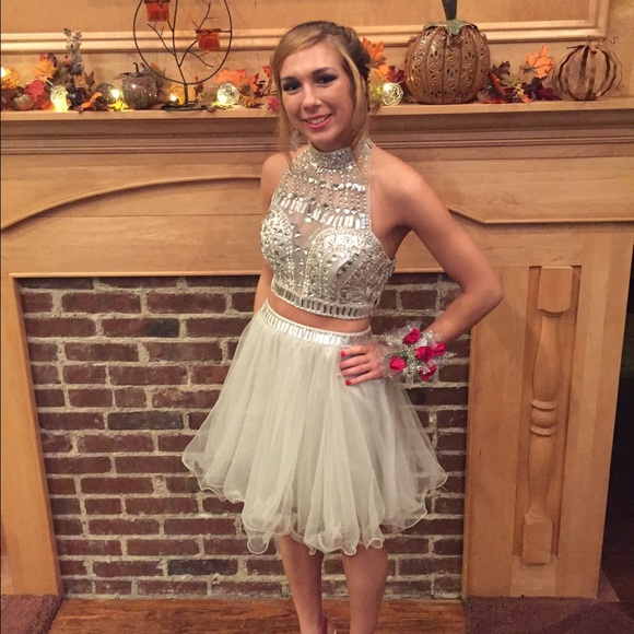 Two piece homecoming dress