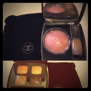 2 authentic Chanel make up cases