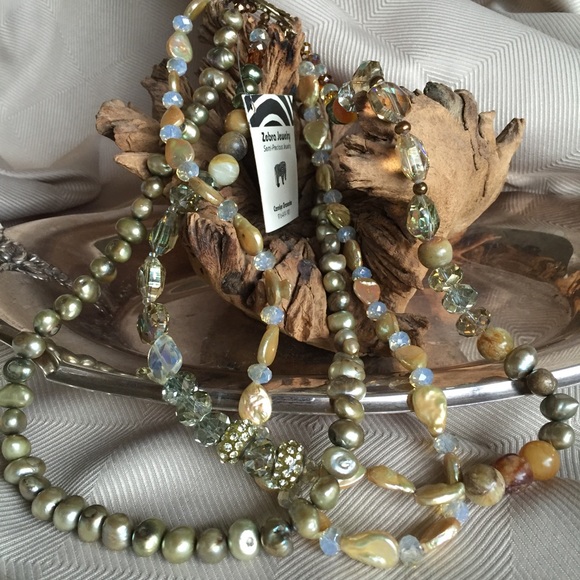 Zebra Jewelry - one of a kind, custom necklace - Picture 1 of 4