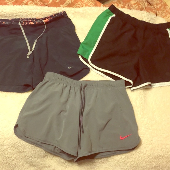 Nike shorts, 3 pairs small