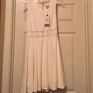 NWT Macy's American Rag Creamy White dress!!