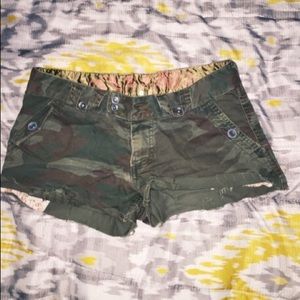 Army style shorts