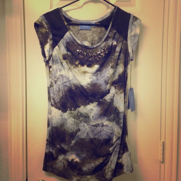 NWT - Vera Wang embellished shirt - Picture 1 of 3