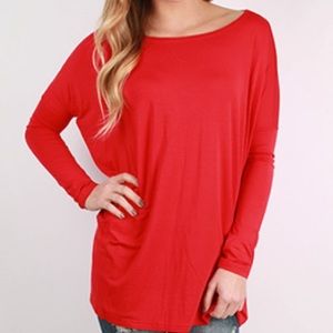 Small red Piko top