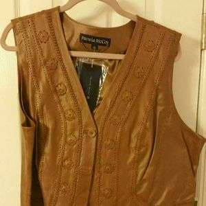 Leather vest