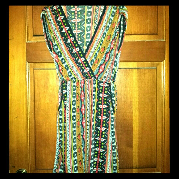 Earthbound Trading Company Dress Native sz small