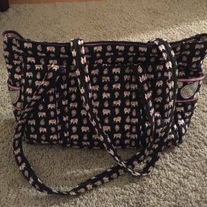 Vera Bradley Pink Elephant Tote Bag