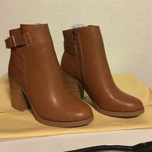 Just fab faux leather Bootie