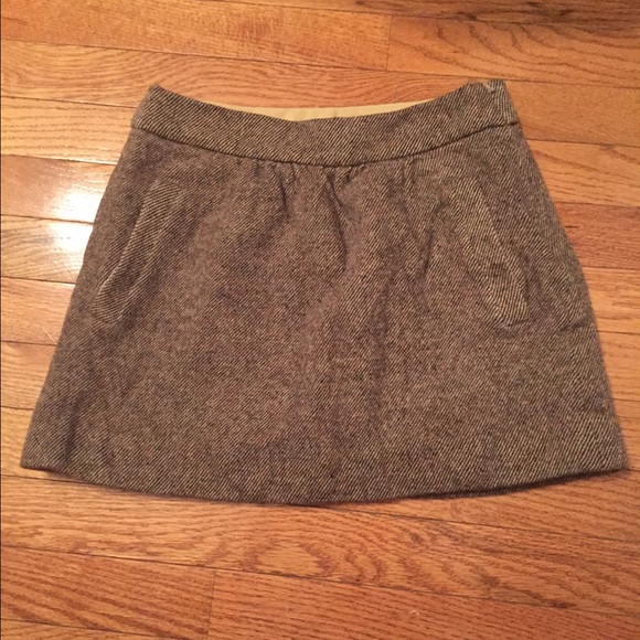 J Crew Tweed Mini Skirt