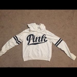 White pink Victoria secret hoodie