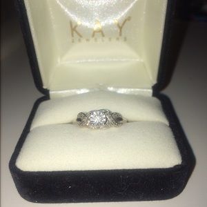 Diamond promise ring